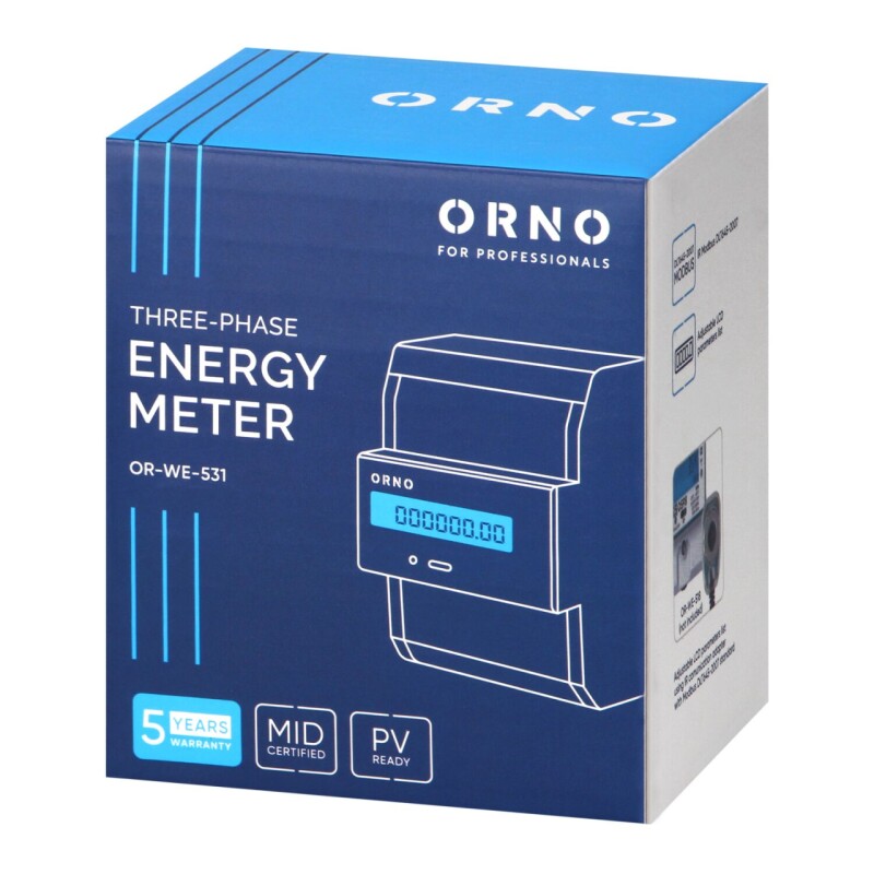 Elektromer OR-WE-531 digitálny 3-fázový 80A MID obojsmerný